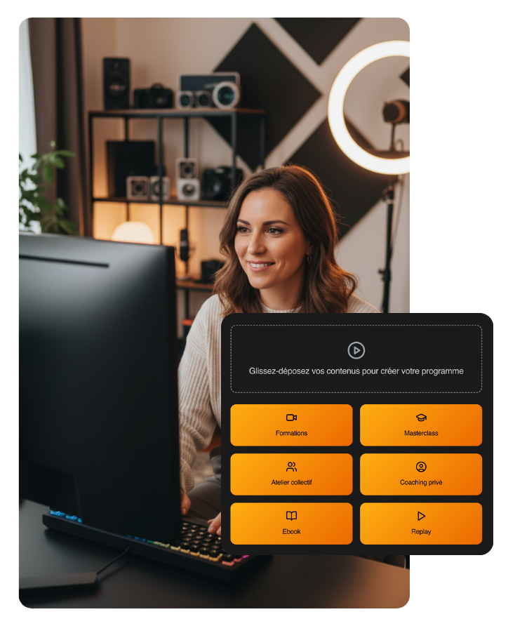 Programme de coaching sur mesure proposé par un créateur sur la plateforme Wooskill