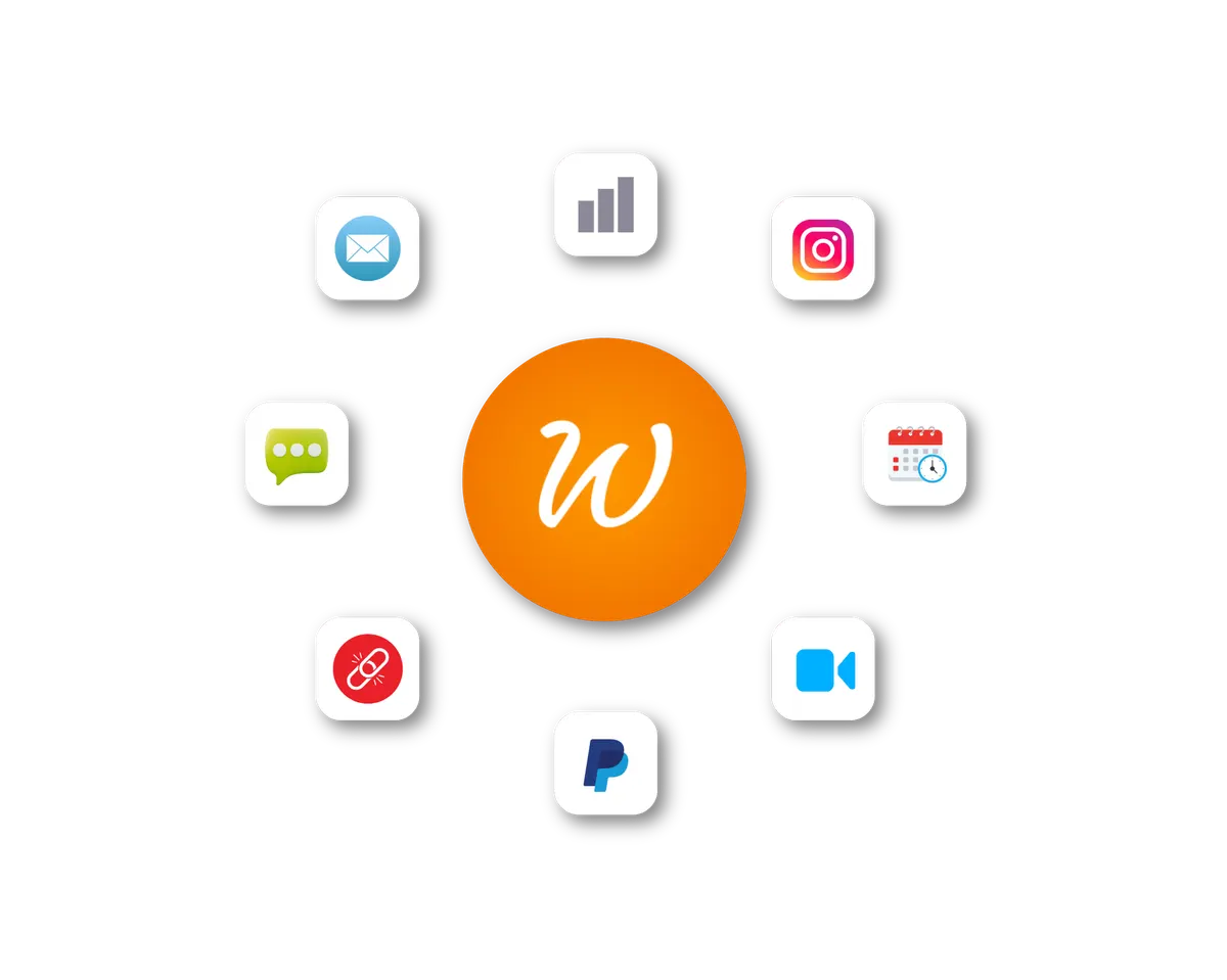 Vue d'ensemble de Wooskill, plateforme tout-en-un intégrant paiements, agenda et formations